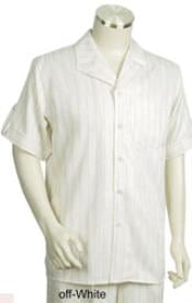  Mens Notch Collar Short Sleeve Two Piece Mens Walking Outfit
