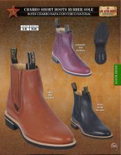  Los Altos Boots Mens Chelsea Charro Short Boot ~ Botines Para Hombre
