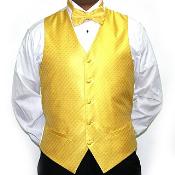 yellow tuxedo vest