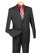  Mens Mini Stripe ~ Pinstripe 2 button Black Suit 