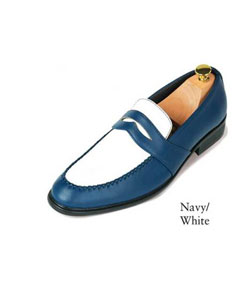 blue and white mens dress shoes