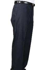  Navy Bond Flat Front Trouser