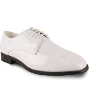  Mens Formal Tuxedo Off White Fully Lined Lace Up Dress Oxford Shoe