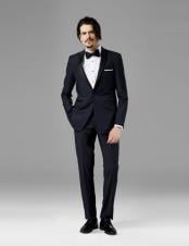  Mens Midnight Blue best Suit buy one get one suits free Suit