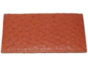  Genuine Exotic Animal Skin Wallet ~ billetera ~ CARTERAS Large Ostrich Wallet Cognac 
