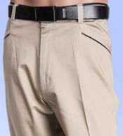  Oyster Flat Front Pants