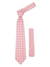  Necktie Floral Design With Handkderchief Set