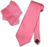  ~ Coral ~ Melon ~ 

Peachish Pinkish Color Necktie & Handkerchief