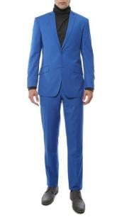 Mens 2 Piece Classic Royal Fully Lined Slim Fit Dress Suits for