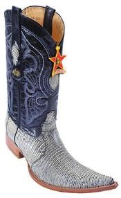  Lizard Rustic Black Los Altos Mens Cowboy Boots Western Classics Fashion 