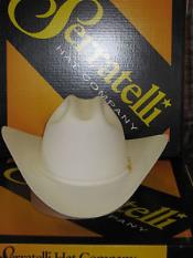  Serratelli Designer 100x El Comandant White 4 Brim Western Cowboy Hat