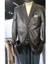  Style#-B6362 Mens Brown Cheap Priced Ostrich looking Designer Fashion Dress Casual Blazer