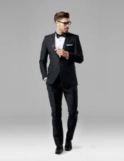  Mens Black best Suit buy one get one suits free Suit -