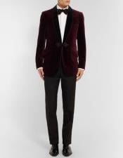  Mens Burgundy ~ Wine ~ Maroon Color  Slim fit two-tone cotton