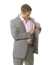  Brand: Caravelli Collezione Suit - Caravelli Suit - Caravelli italy Caravelli Mens 2 Piece Slim Fit Light Grey