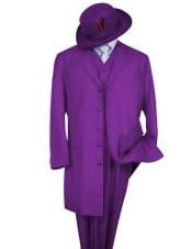  Classic Purple Long Fashion Zoot Suit (Wholesale Price available) 