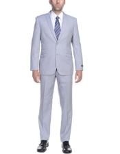 Mens Slim Fit Suit - Fitted Suit - Skinny Suit Mens Silver