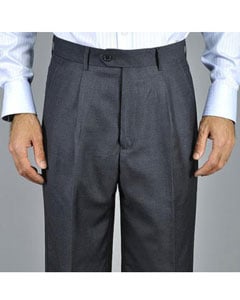  Single Pleat Pants unhemmed unfinished bottom