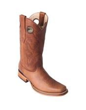  Mens Los Altos Boots Handmade Honey Double Stitched Full Leather Lining Dress