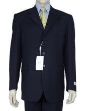  Mens Dress Dark Navy Blue Suit For Men Available In 2 Or 3 Buttons Style Regular Classic Cut