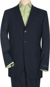  Mens Dark Navy Super 150S Virgin Wool Premier Quality Italian Fabric Design Available In 2 Or 3 Buttons