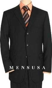  Brand Name Designer Solid Black Comes in 2 or 3 Button Suit