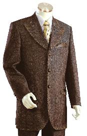  Mens Fashionable 3 Button Zoot Denim Fabric Suit 