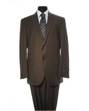  Mens Brown 2 Piece  2 Button Suit