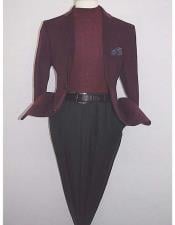  Notch Collar Corduroy 100% Cotton 2 Button Burgundy ~ Wine ~ Maroon Color Blazer Jacket