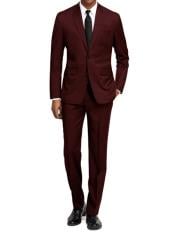  Mens Maroon Color ~ Slim Fit Burgundy Maroon Suit   ~