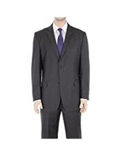  Mens Solid Charcoal Gray 2 Button Regular Fit Suit (We have more