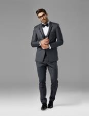  Mens Charcoal Gray best Suit buy one get one suits free vested