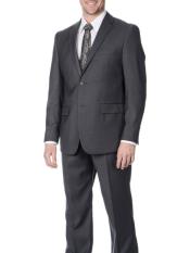  West End Mens Young Look  Slim Fit 2 Button Grey Suit