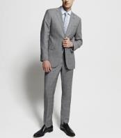  Slim Fitted Brand 2 Button Super 110s Glenplaid Wool Suit
