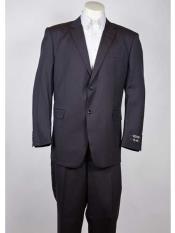  Dark Navy Two Button Classic Fit  Suit - Dark Blue Suit Color