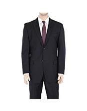  Mens 2 Button Solid Black Regular Fit Suit (We have more Braveman