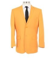  Button Cheap Business Suits Clearance Sale Jacket and Pants blazer Solid Mango Orange Peach 