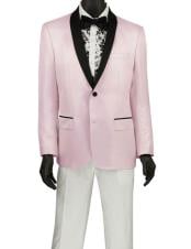   Mens Fashion Blazer ~ Sport Coat ~ Tuxedo Pink Dinner Jacket