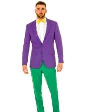  Purple Color With Apple Green Pants