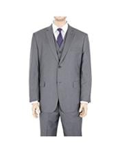  Mens 2 Button Classic Fit Gray