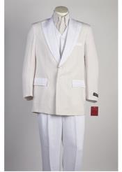  2 Button Suit All White Suit