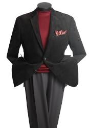  2 Button Classic Corduroy Cheap Priced Unique Dress Blazer Jacket For Men Sale Black 