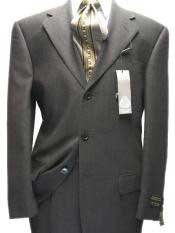  Mens Charcoal Gray 100% Wool Available in 2 or 3 Buttons Style