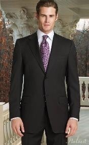  2pc 2 Button Charcoal Gray Super 150s With Hand Pick Stitch Suit