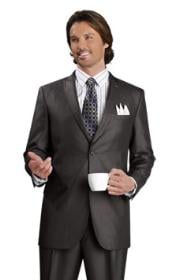  Mens 2 Button Vented Jacket With Pleated Pant Executive Full Cut Suits