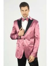  ( Rose Gold - Dusty Rose ) - Blush Dark Pink  tuxedo Blazer Dinner Jacket
