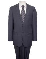  Designer Affordable Inexpensive Mens Two Buttons  Gray Suit with Flat Front