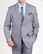  Mens 2 Button Slim Grey patterned Suit 