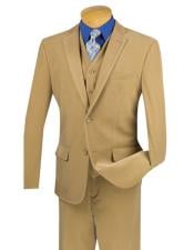  Mens Corduroy Suit Mens Two Buttons Pinstripe ~ Stripe Khaki corduroy 3