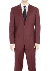 Alberto Cardinali Men's Black 2 Button Pick Stitch Slim Fit Suit NEW